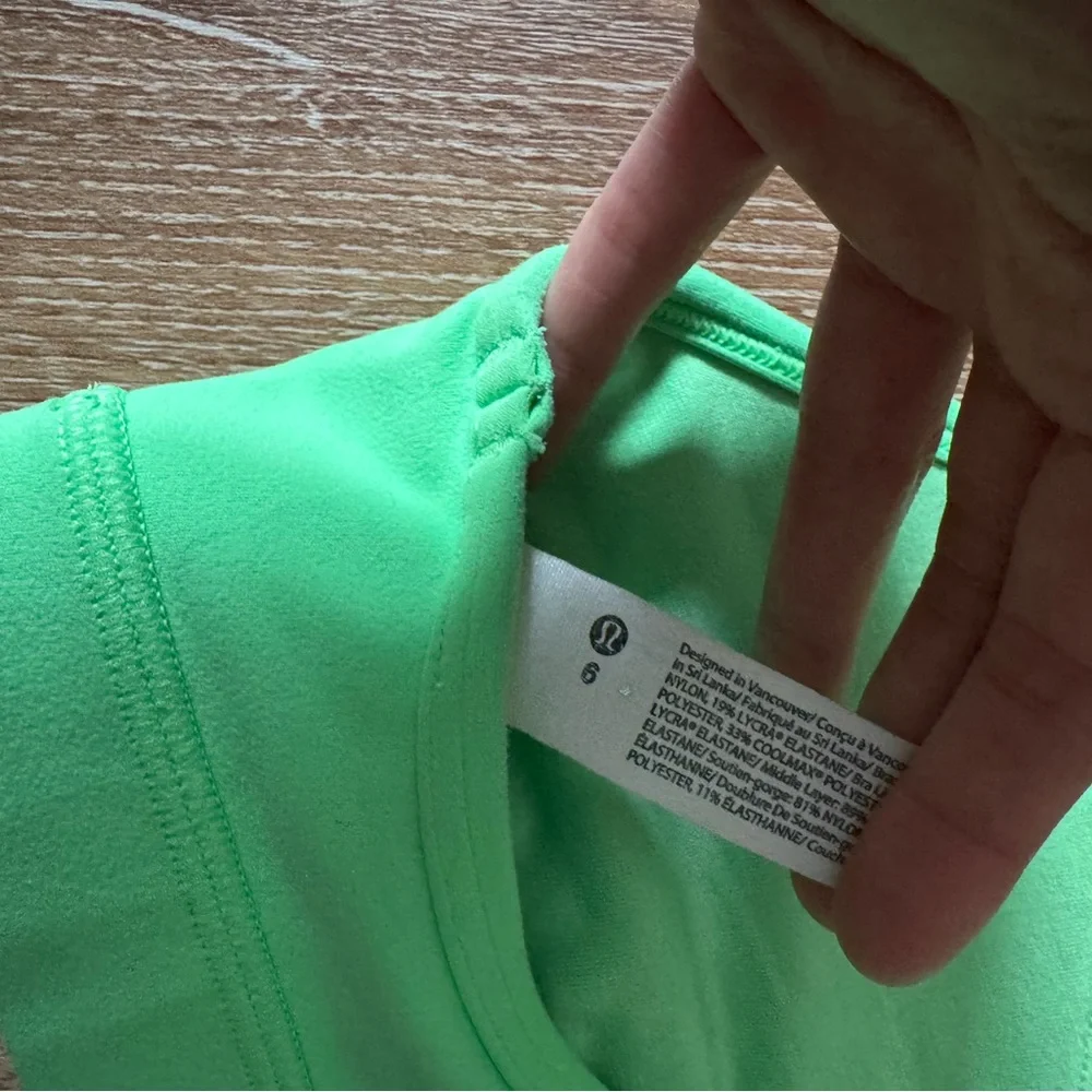 Lululemon Athletica Bright Green‎ Bikini Top